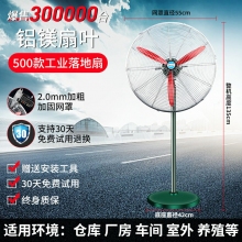 500款工業(yè)落地扇-工業(yè)電風扇強力落地扇大風量牛角扇商用機械大功率車間工廠壁掛扇